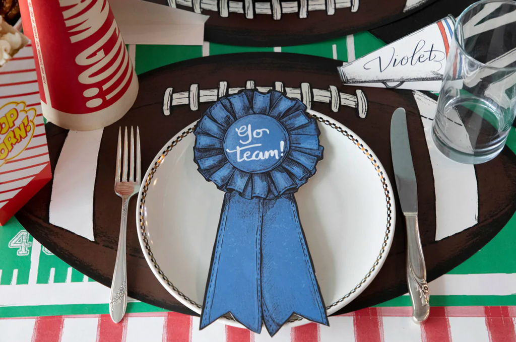 Die-Cut Football Placemats