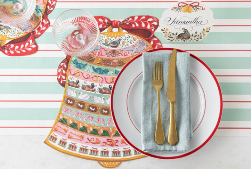 12 Days of Christmas Bell Placemat