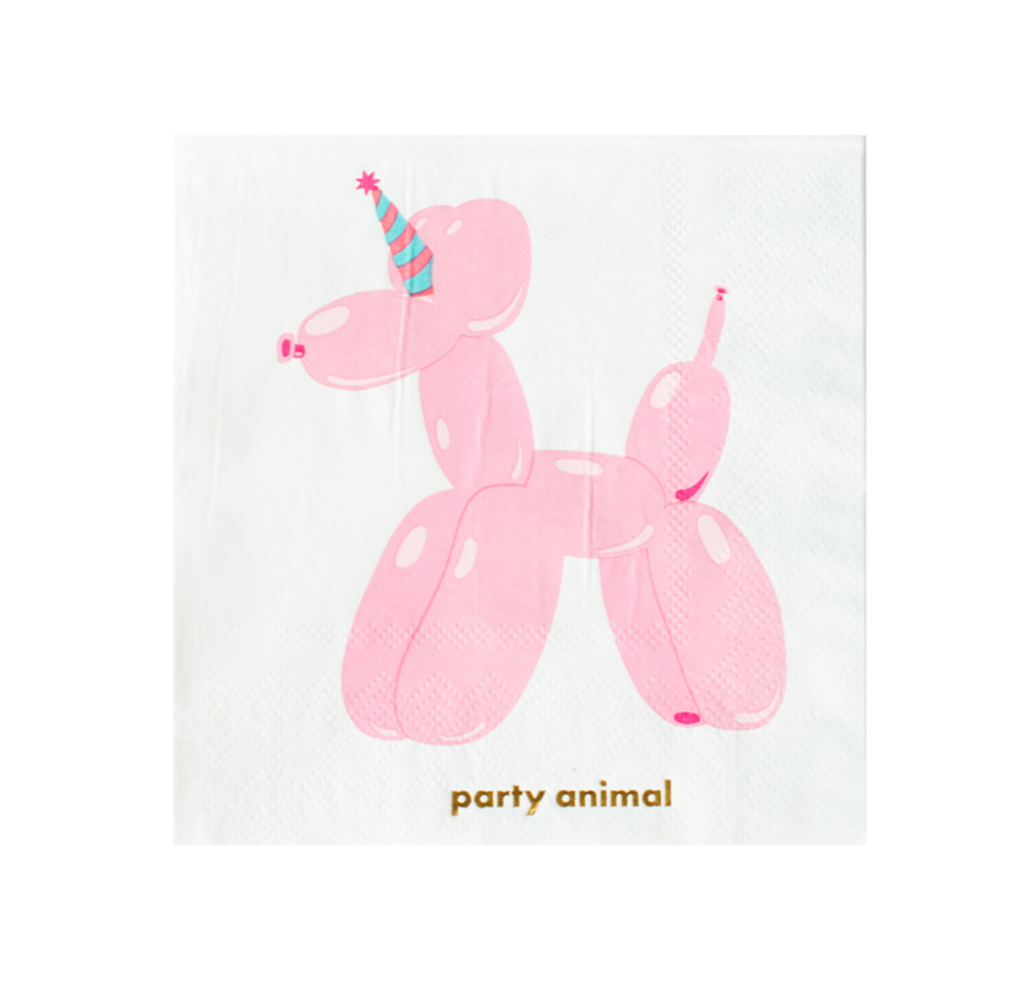 Party Animal Balloon Napkin
