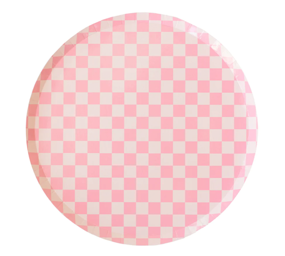 Check It! Tickle Me Pink Plates