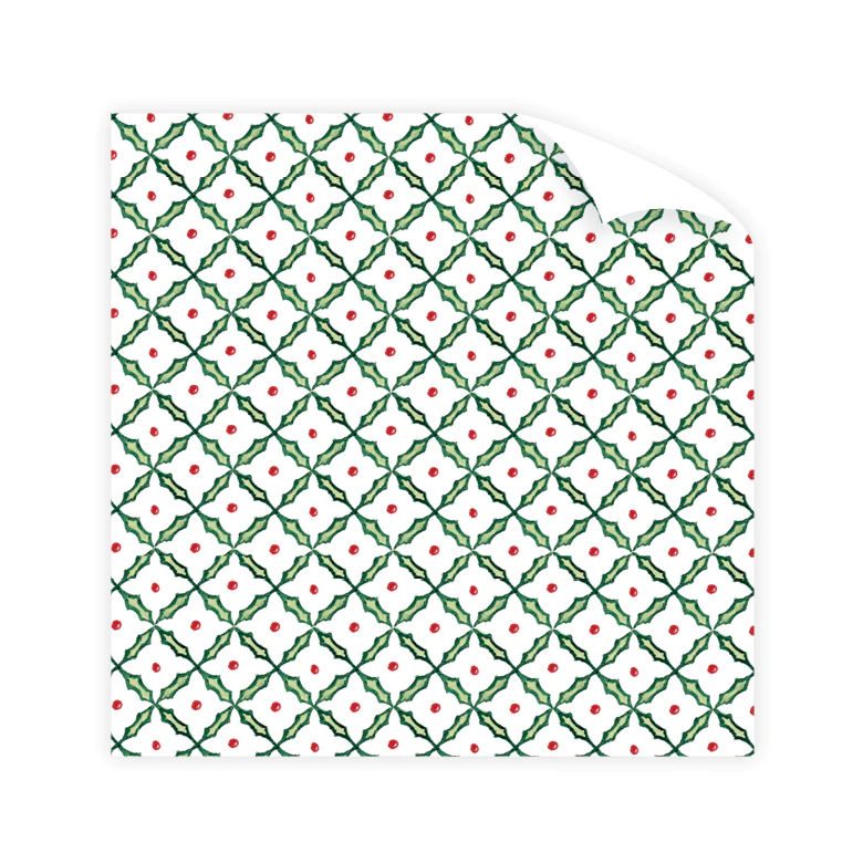 Highclere Holly Wrapping Paper Roll