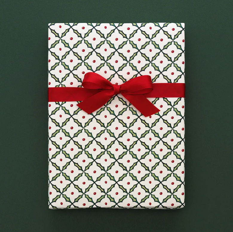 Highclere Holly Wrapping Paper Roll
