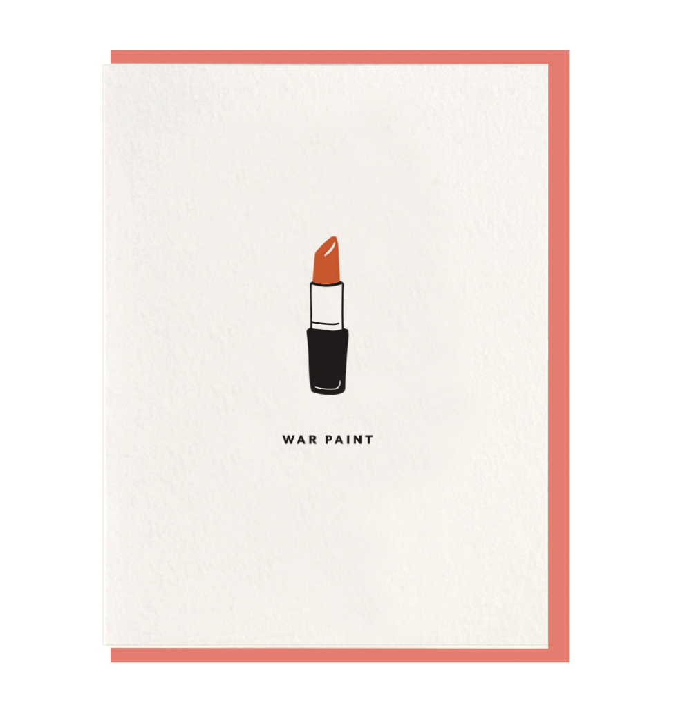 Dahlia Press lipstick Greeting Card