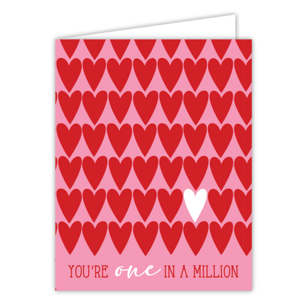 One in a Million Hearts Card