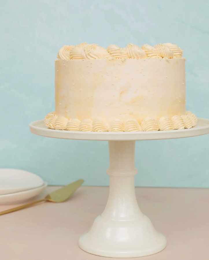 Linen White Cake Stand