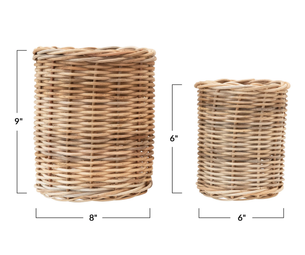 Wicker Basket Container (2 Sizes)