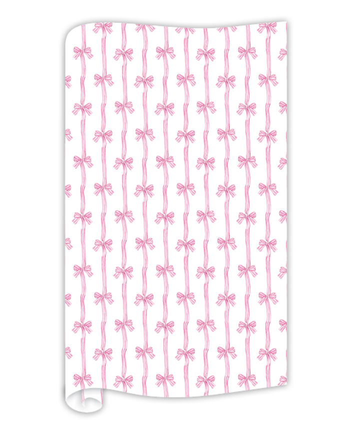 Pink Bow Stripe Wrap