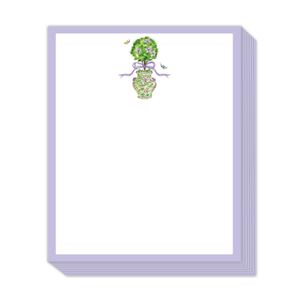 Lavender Topiary Notepad