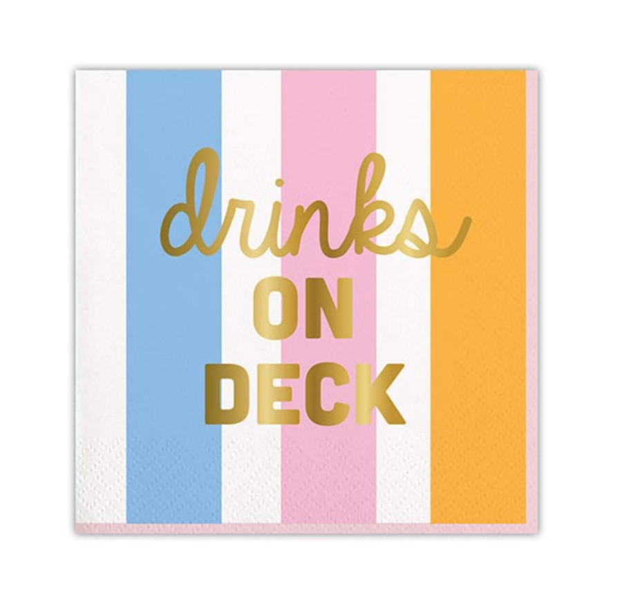 Drinks on Deck Cocktail Napkins