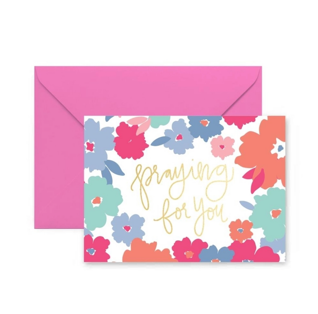 Praying for You Floral Card