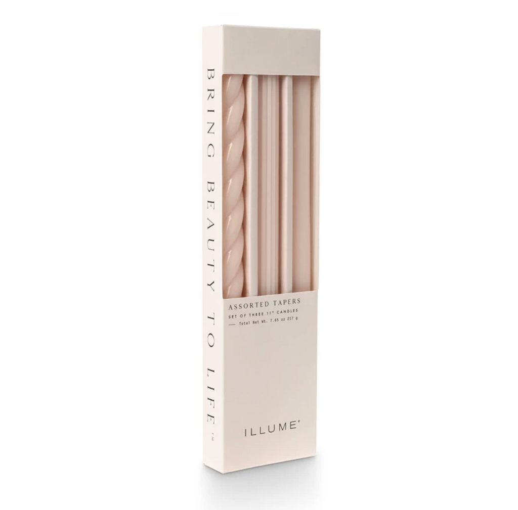 Blush Assorted Tapers 3pk