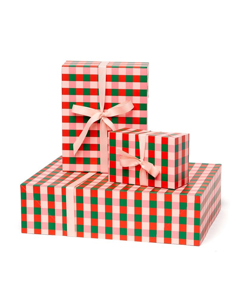 Bando Gift Wrap It Up Buffalo Plaid Gift Set