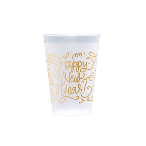 Happy New Year (gold) | Frosted Cups