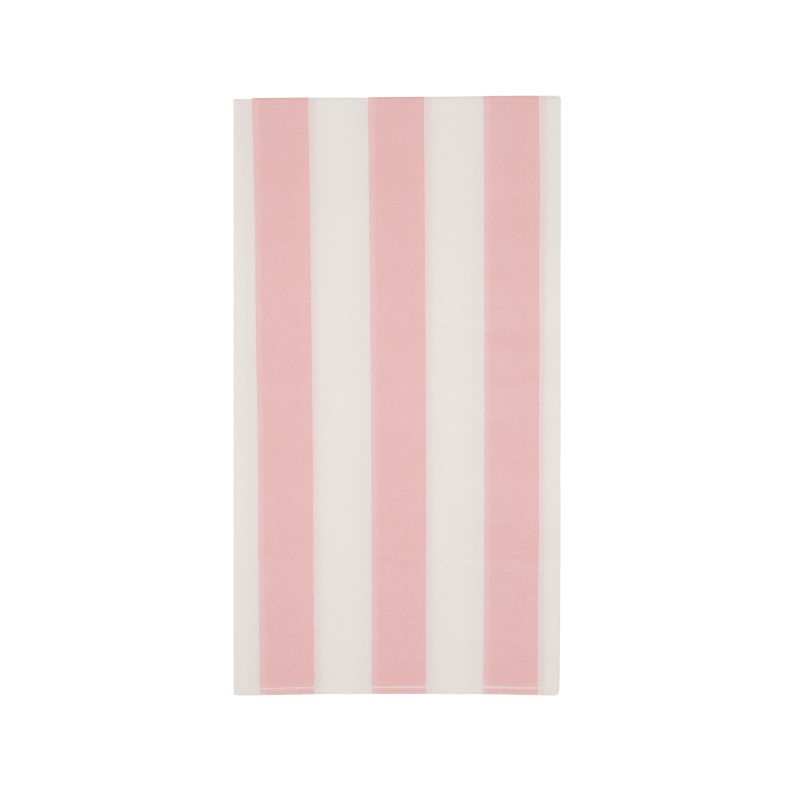 Bonjour Fête Party Petal Pink Cabana Stripe Guest Napkins