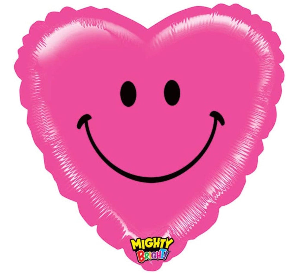 burton+burton Balloons 21" Heart Smiley Balloon