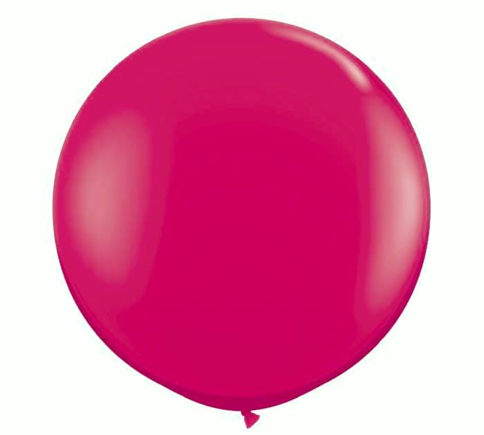 burton+burton Balloons 3' Jumbo Jewel Magenta Balloon