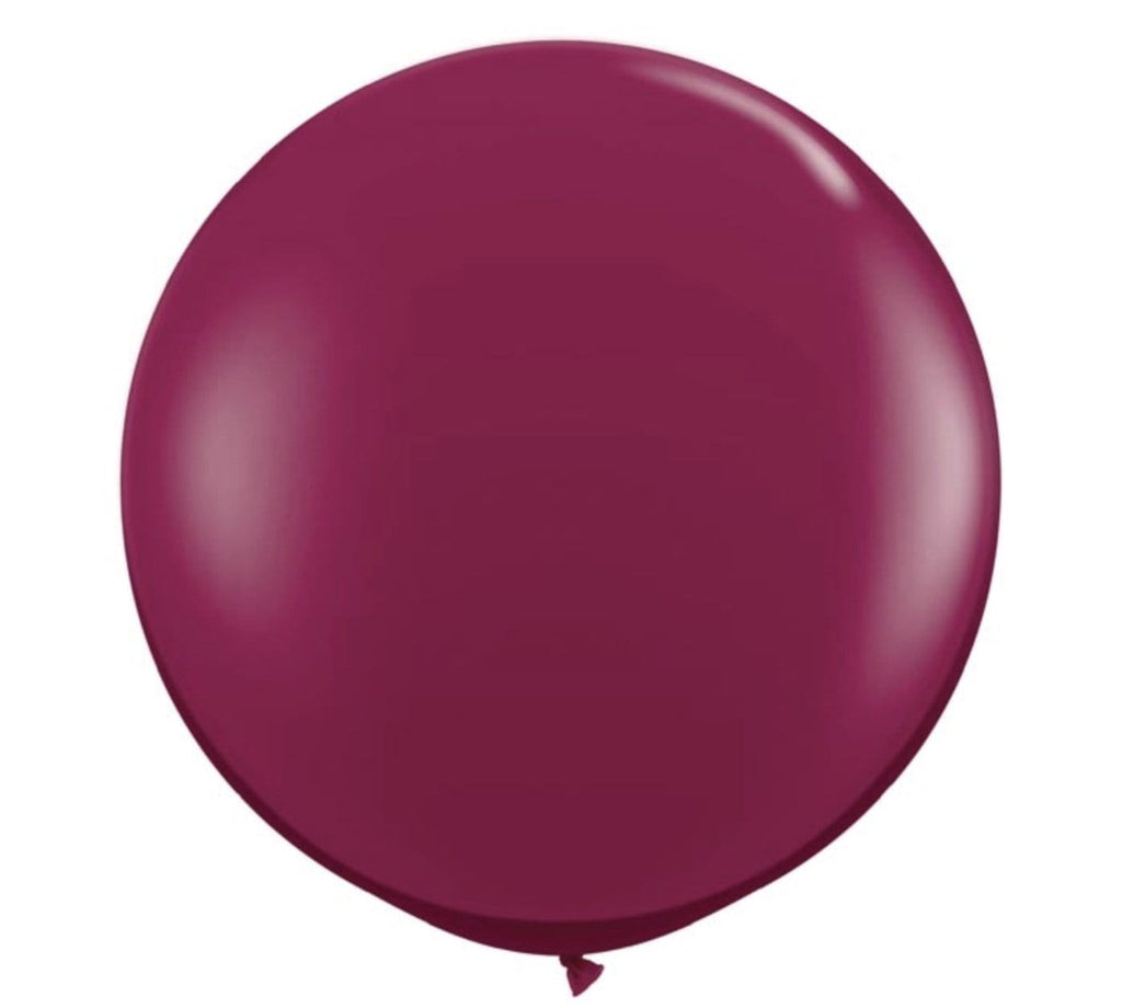 burton+burton Balloons 3' Jumbo Sparkling Burgundy Balloon