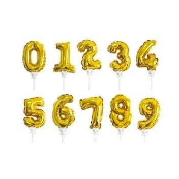 burton+burton Party Balloon Number Cake Topper (Choose Number)