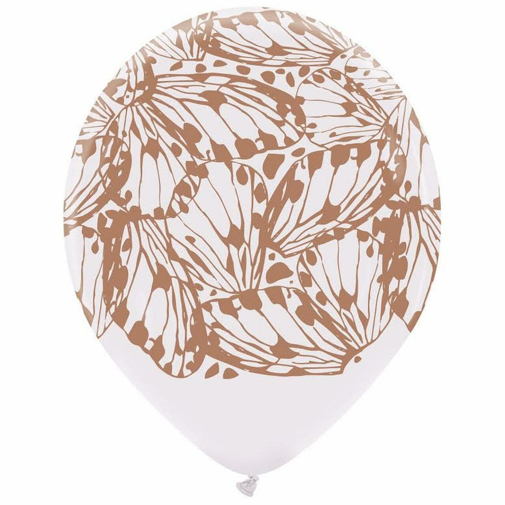 burton+burton Balloons Butterfly Blush Pink Printed Latex Balloons 11"