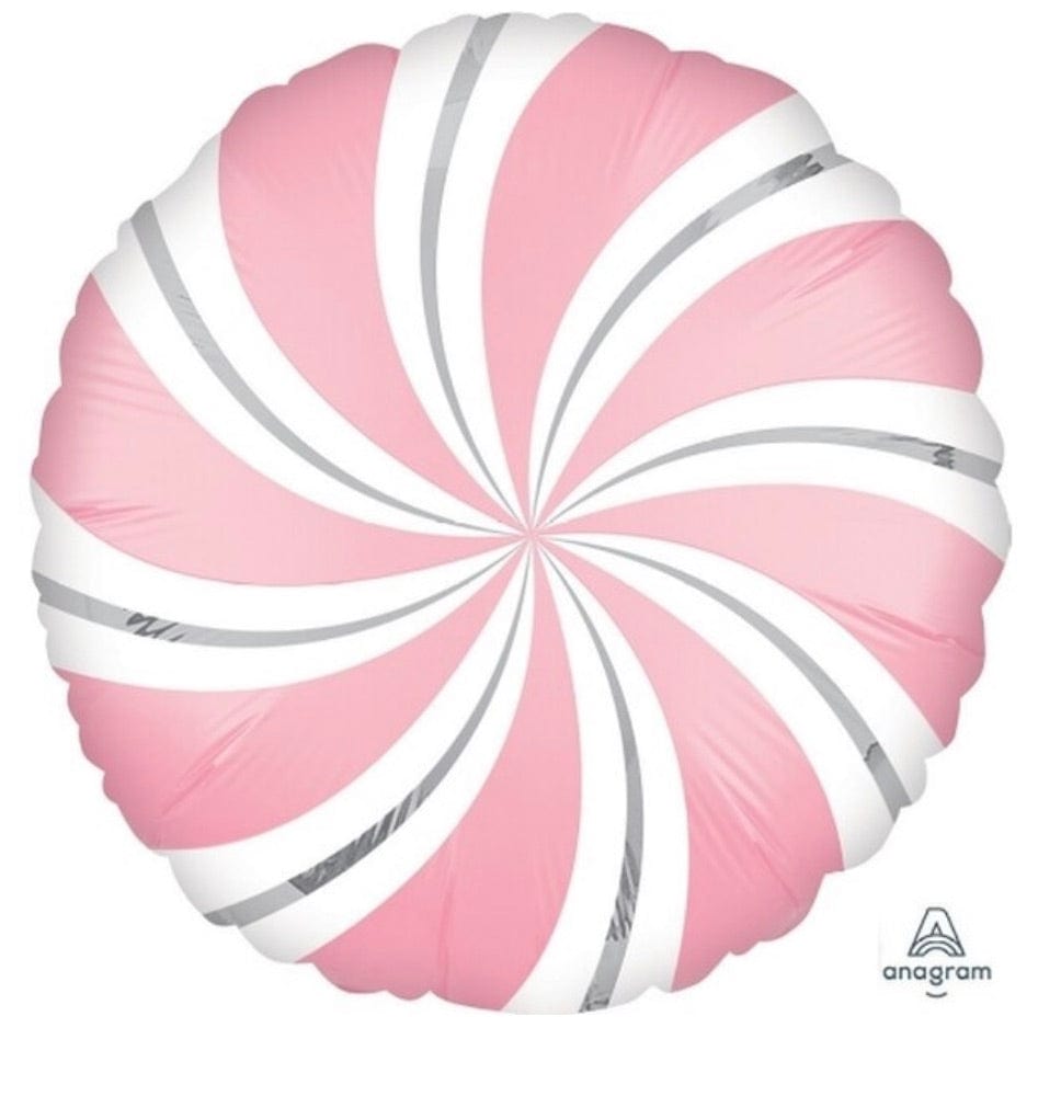 burton+burton Christmas Pink Candy Swirl Balloon