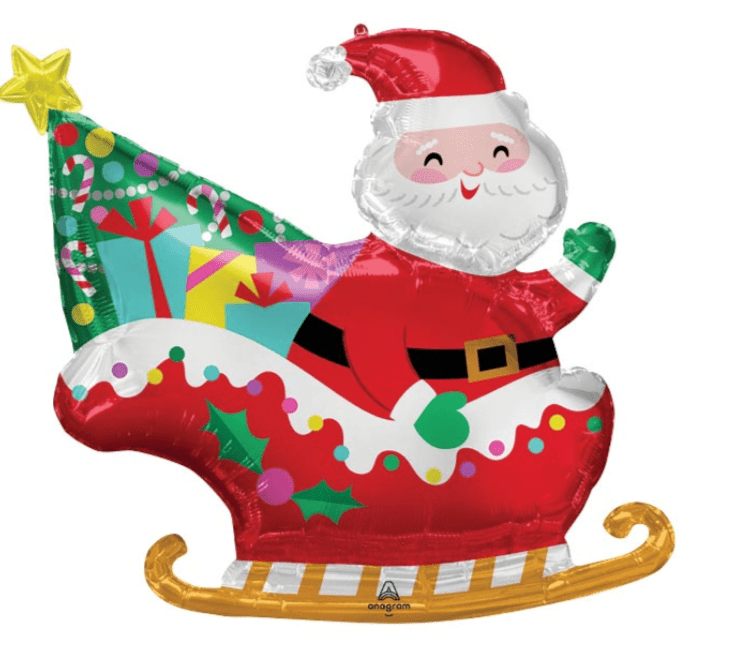 burton+burton Party Santa Sleigh Balloon