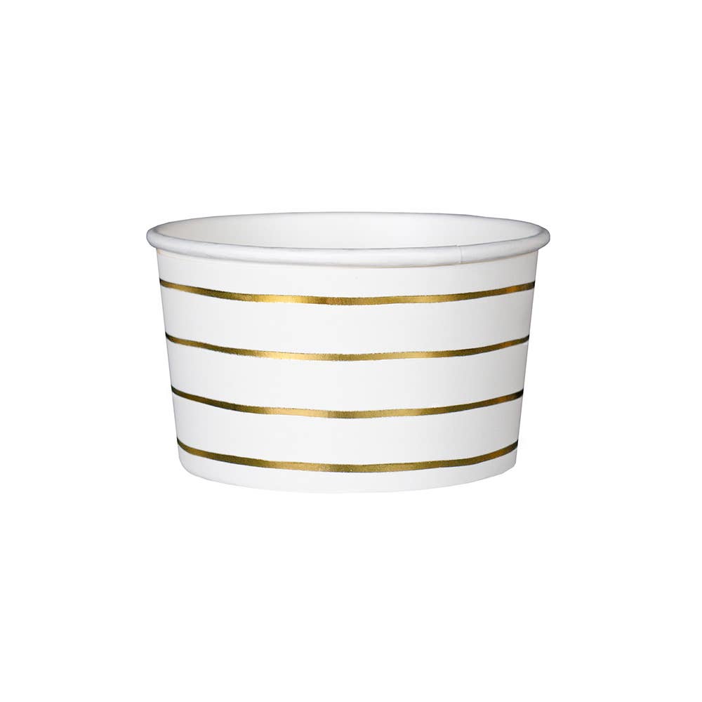 Gold Frenchie Stripes Treat Cups