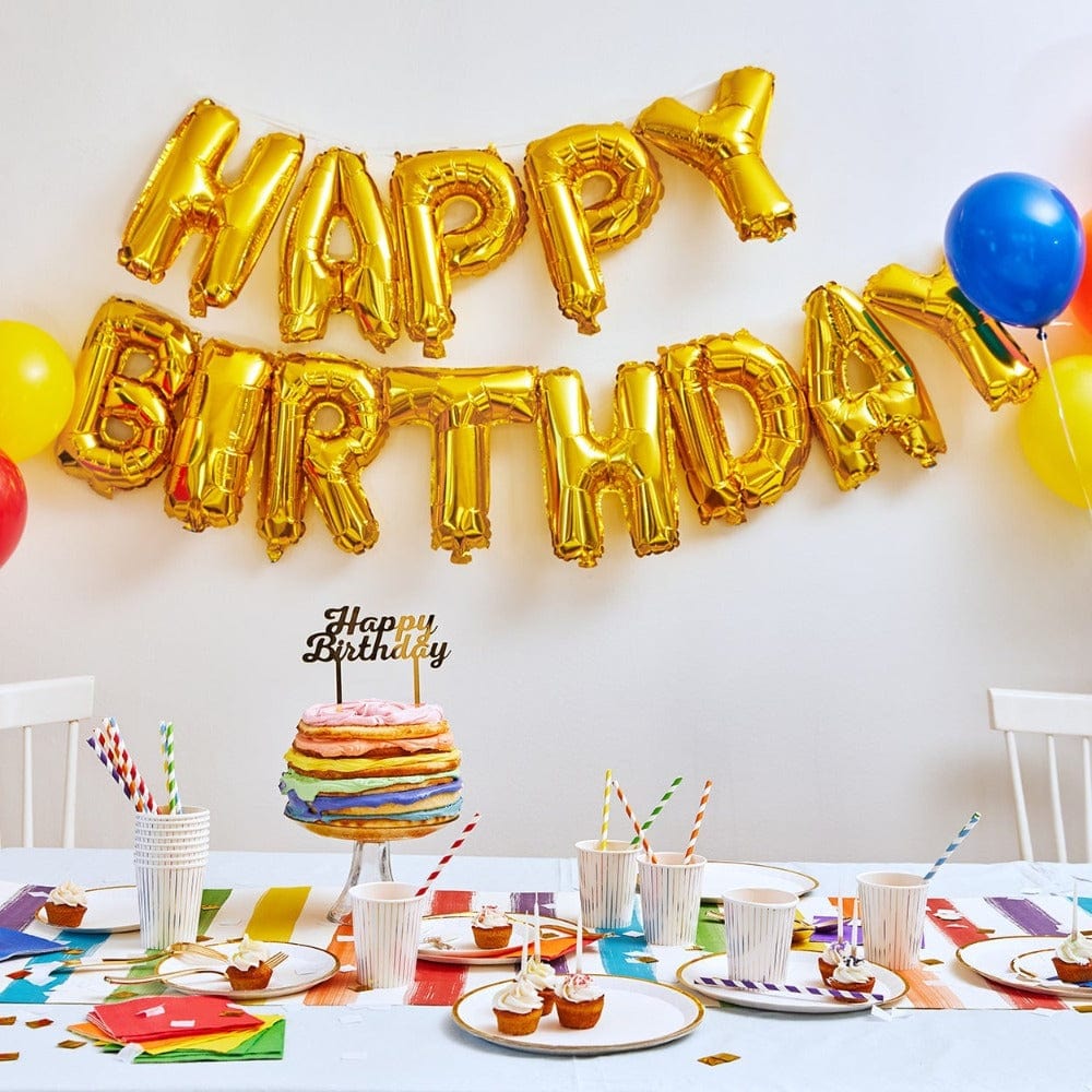 Coterie Party Supplies Balloon Happy Birthday Balloon Banner