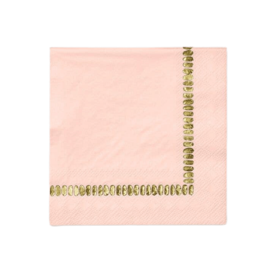 Coterie Party Supplies Party Pink Brushstroke Napkins