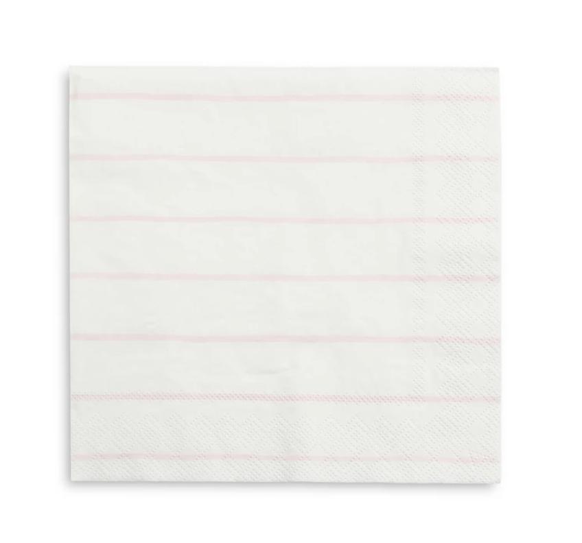 DayDream Society Party Blush Frenchie Stripe Large Napkins