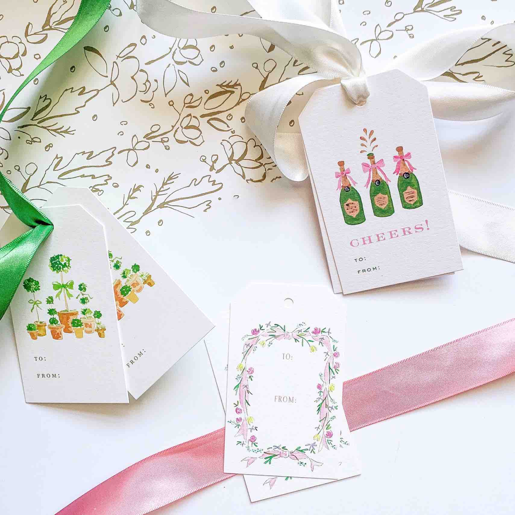 Christmas Floral – Holiday Gift Tags – Set of 8 – Shannon Kirsten