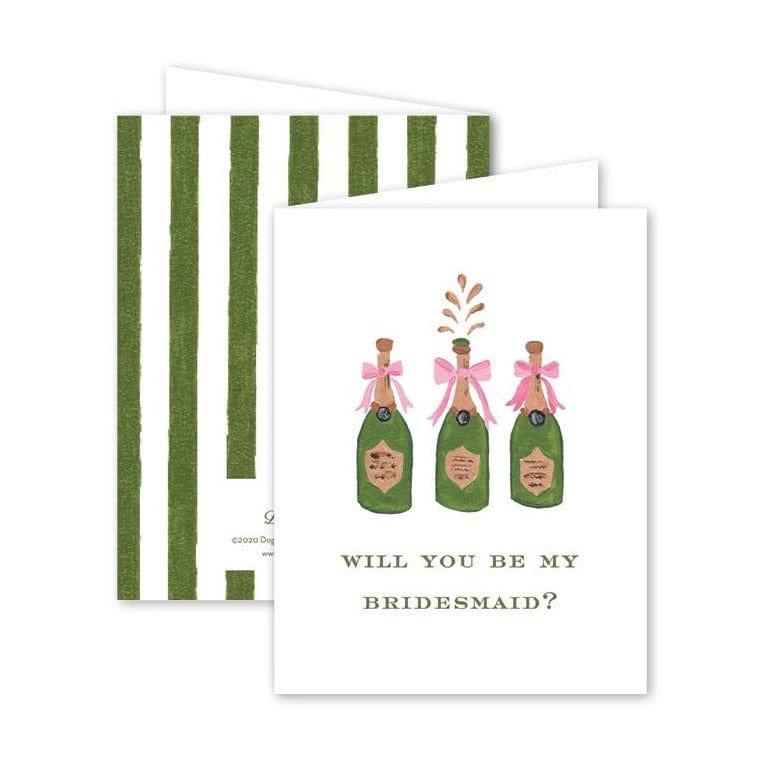 Dogwood Hill Greeting Cards Champagne Bridesmaid Card