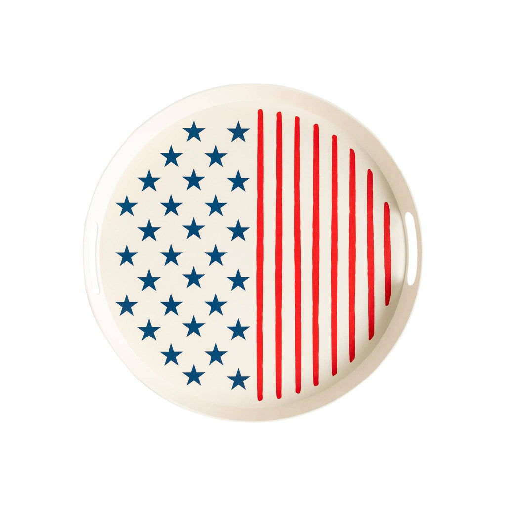Stars and Stripes Reusable Bamboo Serving Tray