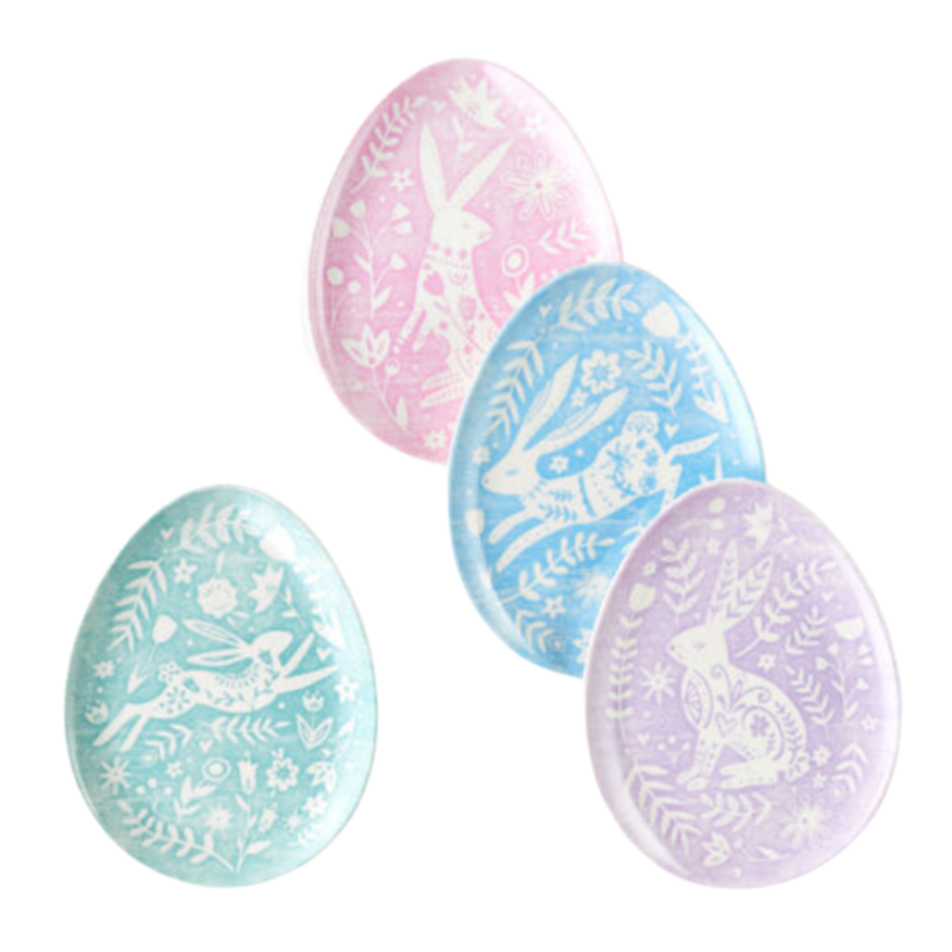 Egg Melamine Plates (Select Color)