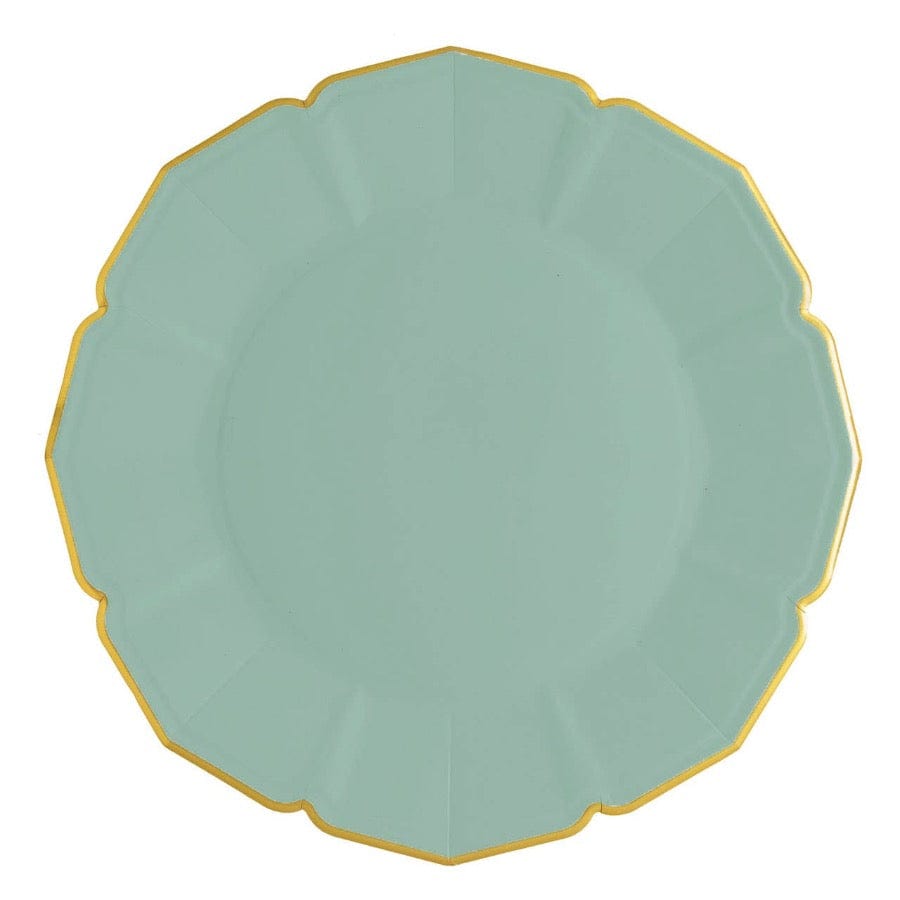 Eid Creations Party Sage Green Silk Dinner Plates