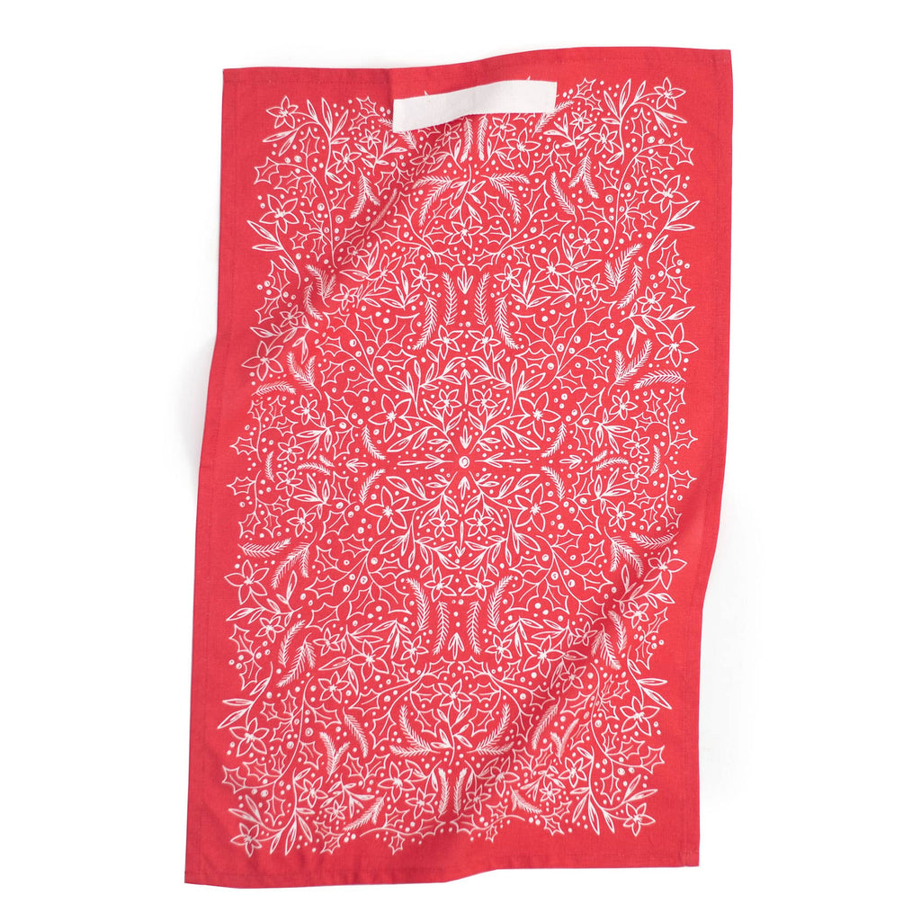 Holiday Floral Kitchen Towel