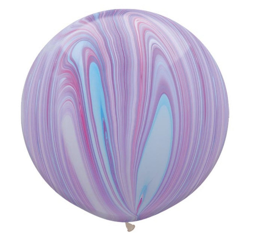purple marble balloon