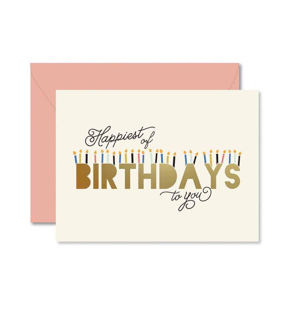 Ginger P. Designs Greeting Cards Happiest of Birthdays Card