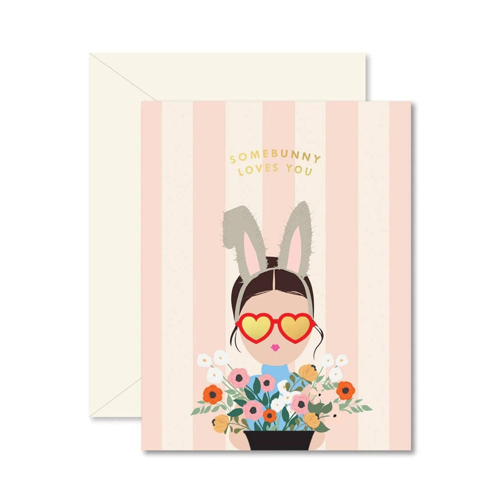 Ginger P. Designs Somebunny Loves You Greeting Card