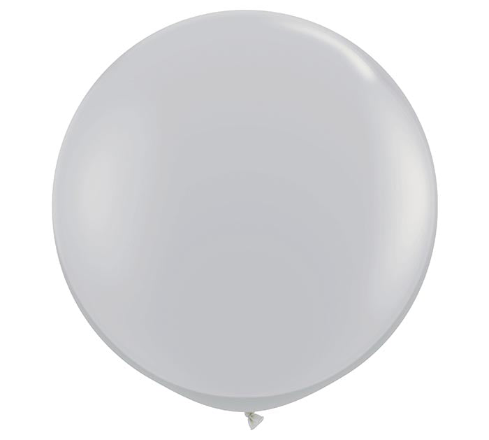 3' Gray Jumbo Balloons
