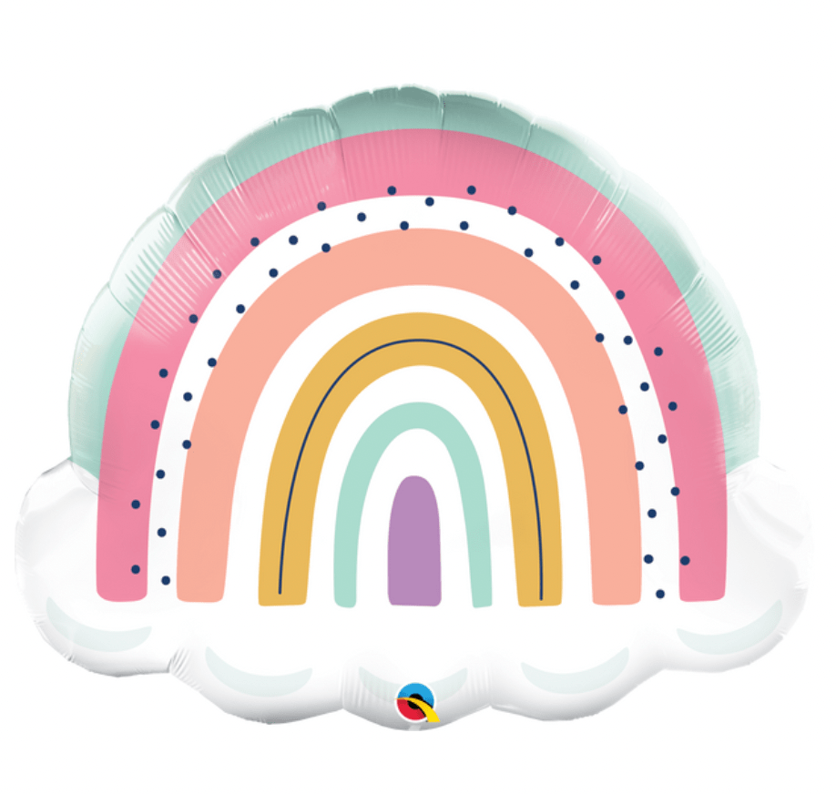 Havin a Party Balloons Boho Rainbow Pastel