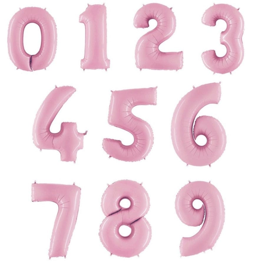 Havin a Party Balloons Pastel Pink Number Balloons - 40"