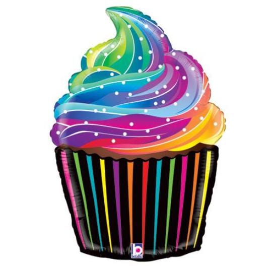 Havin A Party Balloons Rainbow Cupcake