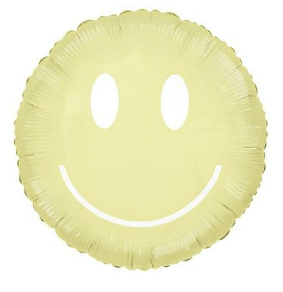 Havin a Party Balloons Smiley Face Balloon - Sunny Yellow