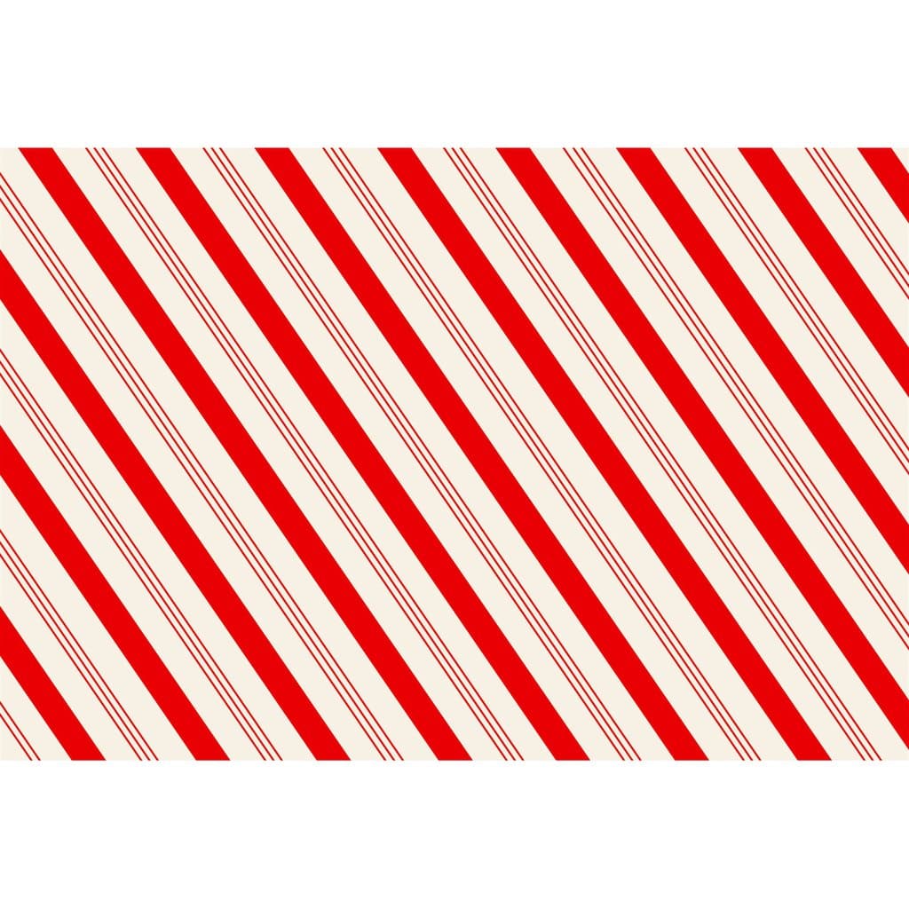 Hester & Cook Christmas Candy Stripe Placemat