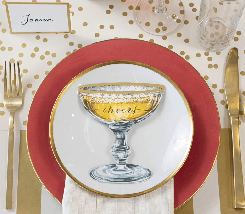 Hester & Cook Party Confetti Dot Placemats - Gold