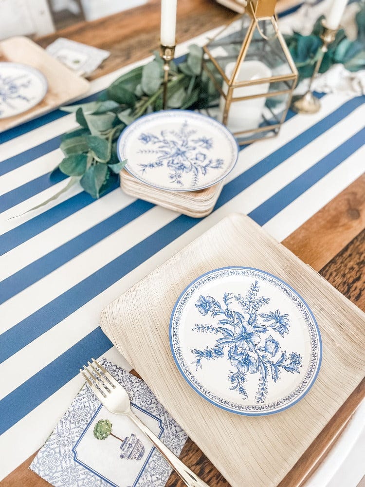 Hester & Cook Party Navy Stripe Table Runner