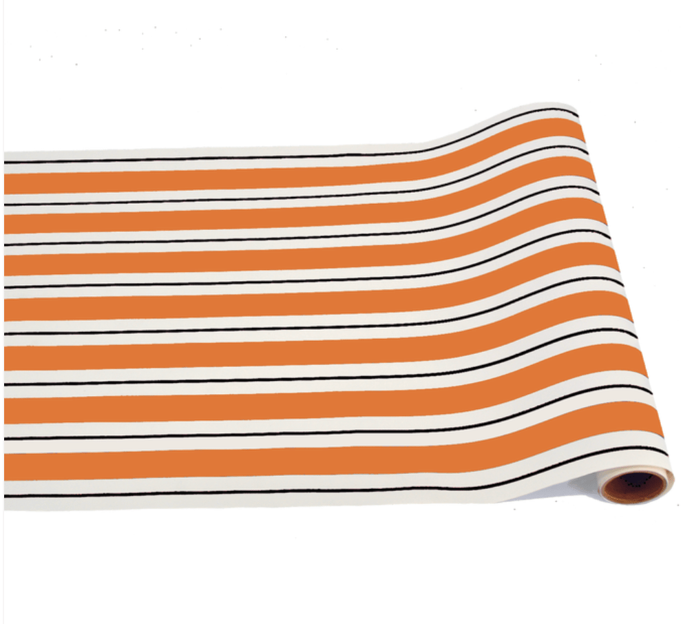 Hester & Cook Table Runners Orange & Black Awning Runner