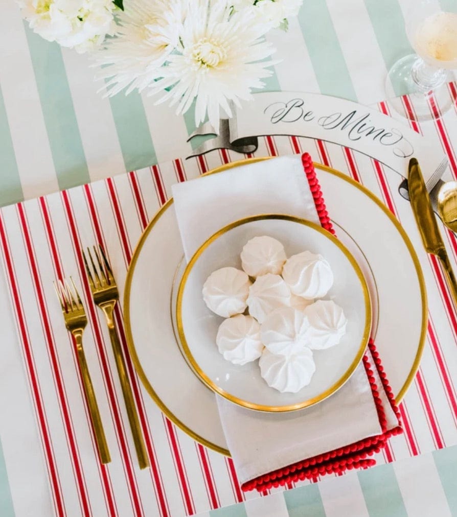 Hester & Cook Party Red Ribbon Placemats