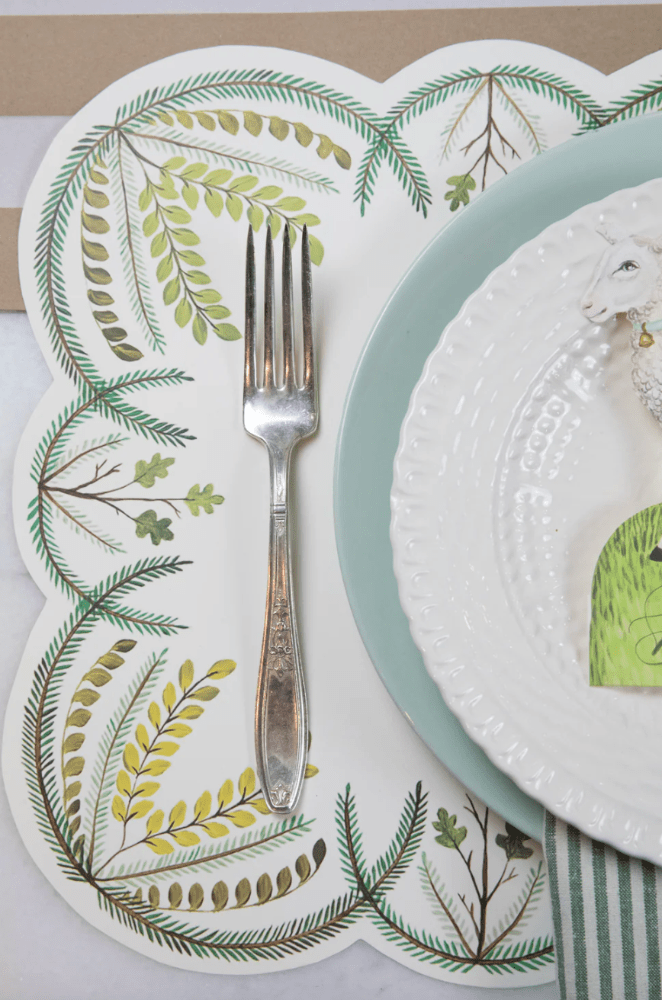 Hester & Cook Party Scallop Seedlings Placemats