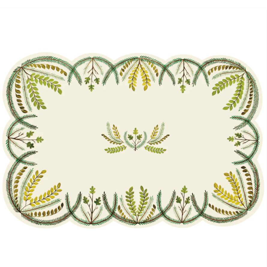 Hester & Cook Party Scallop Seedlings Placemats